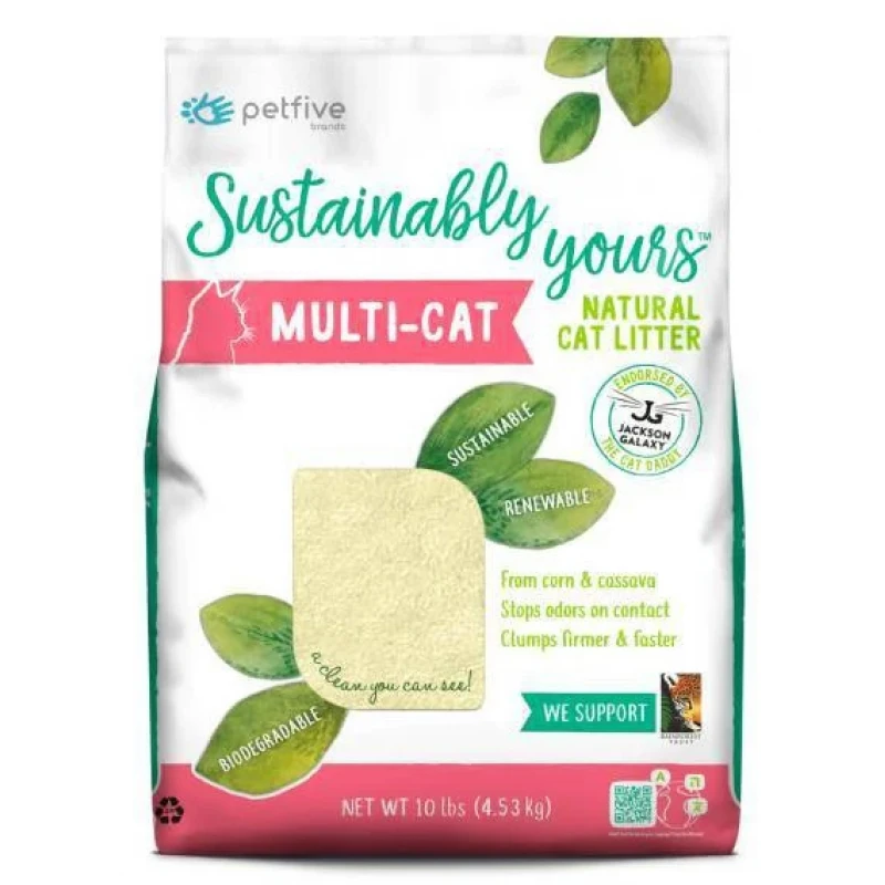 Αμμος Γάτας Sustainably Yours Biodegradable Cat Litter Multi Cat 4.53kg ΓΑΤΕΣ