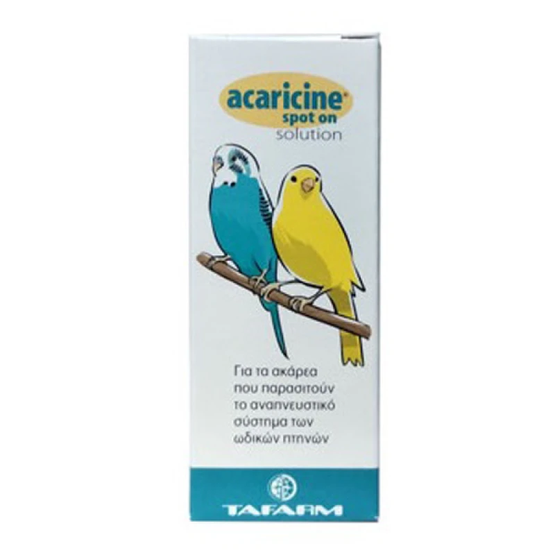 TAFARM ACARICINE 10ML SPOT ON ΘΕΡΑΠΕΥΤΙΚΑ ΣΚΕΥΑΣΜΑΤΑ ΓΙΑ ΠΟΥΛΙΑ