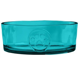 Μπολ Φαγητού και Νερού για Σκύλο και Γάτα Tarhong Paw Print Medallion Teal Medium 946ml