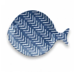 Πιατάκι Φαγητού για Κατοικίδια Indigo Oasis Pet Saucer σε Σχήμα Ψαριού 177ml 15x1.5cm