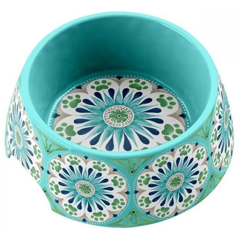 Πλαστικό Μπολ Φαγητού Σκύλου, Γάτας Τarhong Carmel Medallion Pet Bowl Turquoise Τιρκουάζ Medium 591ml ΣΚΥΛΟΙ