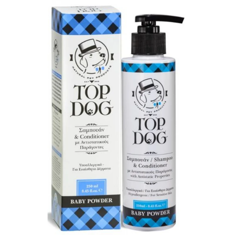 Σαμπουάν με Conditioner Top Dog Baby Powder 250ml για σκύλους και γάτες ΣΚΥΛΟΙ