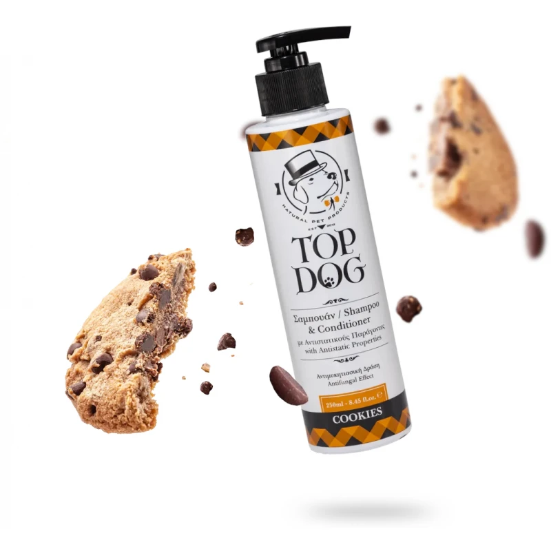 Σαμπουάν με Conditioner Top Dog Cookies 250ml για σκύλους και γάτες ΣΚΥΛΟΙ