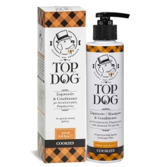 Σαμπουάν με Conditioner Top Dog Cookies 250ml για σκύλους και γάτες Σαμπουάν με Conditioner Top Dog Cookies 250ml για σκύλους και γάτες