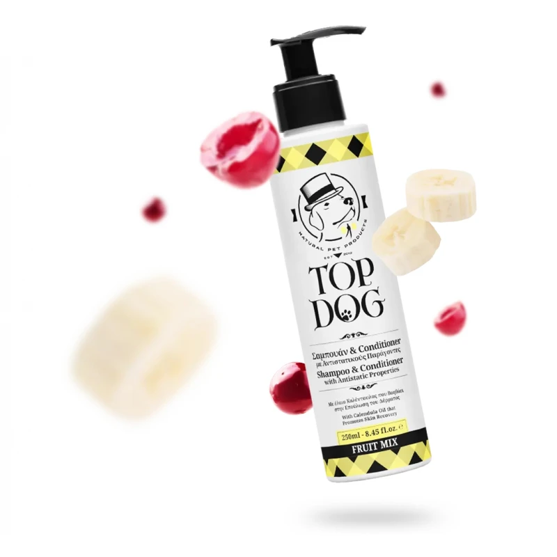 Σαμπουάν με Conditioner Top Dog Fruit Mix 250ml για σκύλους και γάτες ΣΚΥΛΟΙ