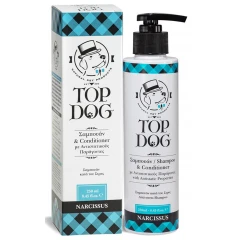 Σαμπουάν με Conditioner Top Dog Narcissus 250ml για σκύλους και γάτες Σαμπουάν με Conditioner Top Dog Narcissus 250ml για σκύλους και γάτες
