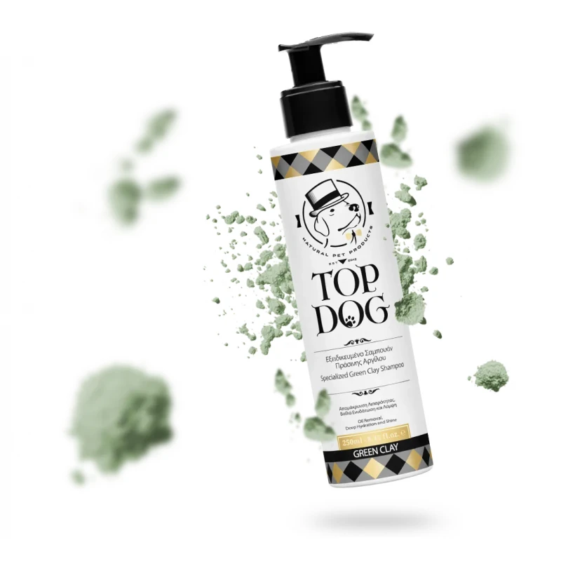 Σαμπουάν Top Dog Green Clay  250ml για σκύλους και γάτες ΣΚΥΛΟΙ