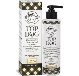 Σαμπουάν Top Dog Green Clay  250ml για σκύλους και γάτες Σαμπουάν Top Dog Green Clay  250ml για σκύλους και γάτες