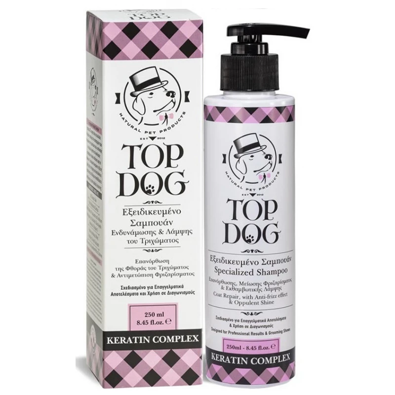 Σαμπουάν Top Dog Keratin Complex 250ml για σκύλους και γάτες ΣΚΥΛΟΙ