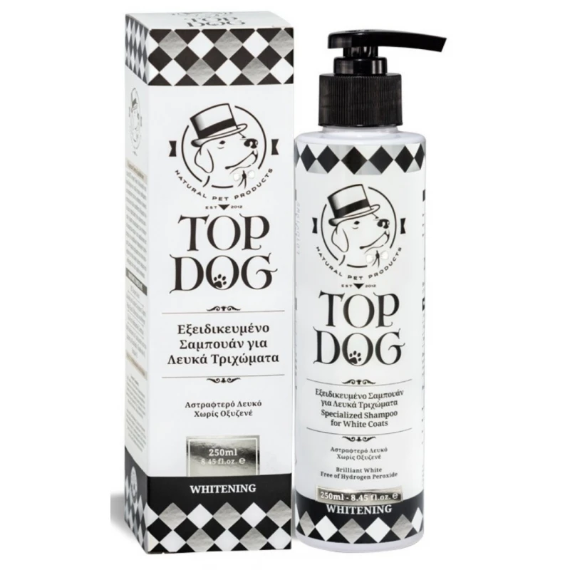 Σαμπουάν Top Dog Whitening 250ml για σκύλους και γάτες ΣΚΥΛΟΙ