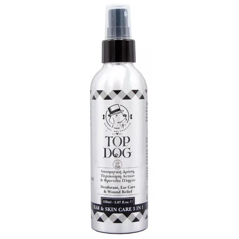 Spray Καθαρισμού Top Dog Ear and Skin Care 3in1 150ml  ΣΚΥΛΟΙ