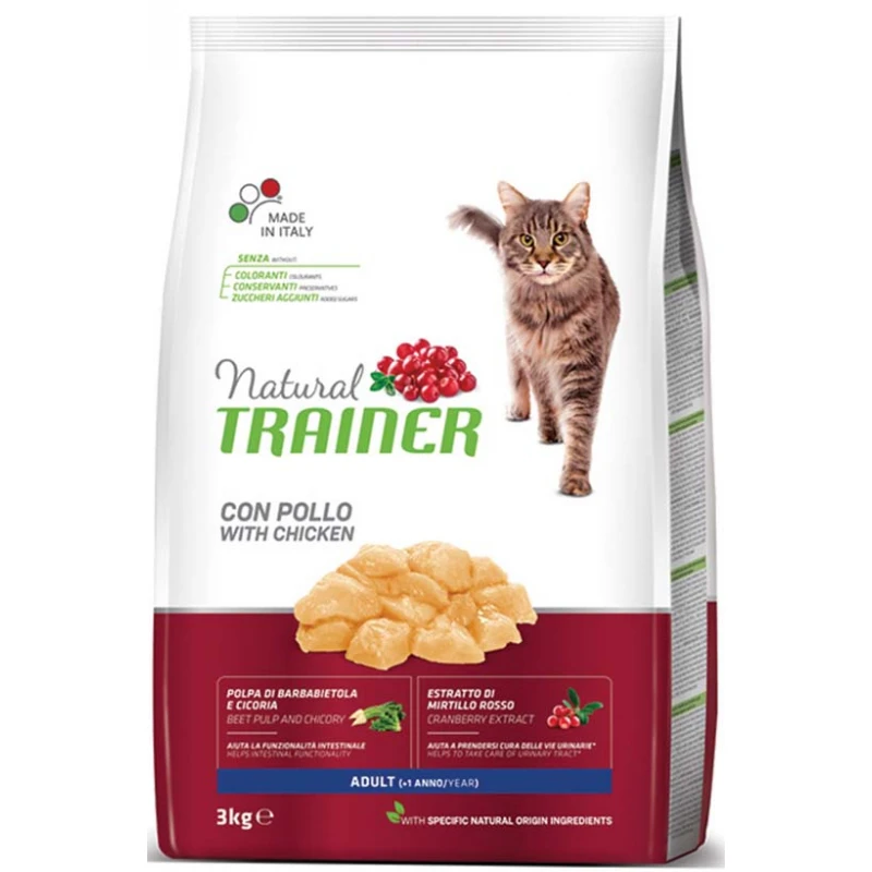 Natural Trainer Cat Adult Κοτόπουλο 3kg ΓΑΤΕΣ