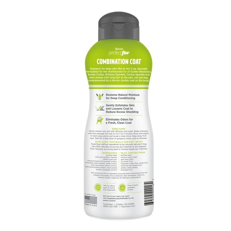 Tropiclean Combination Coat Shampoo 473ml ΒΟΥΡΤΣΕΣ- ΠΕΡΙΠΟΙΗΣΗ - ΣΑΜΠΟΥΑΝ