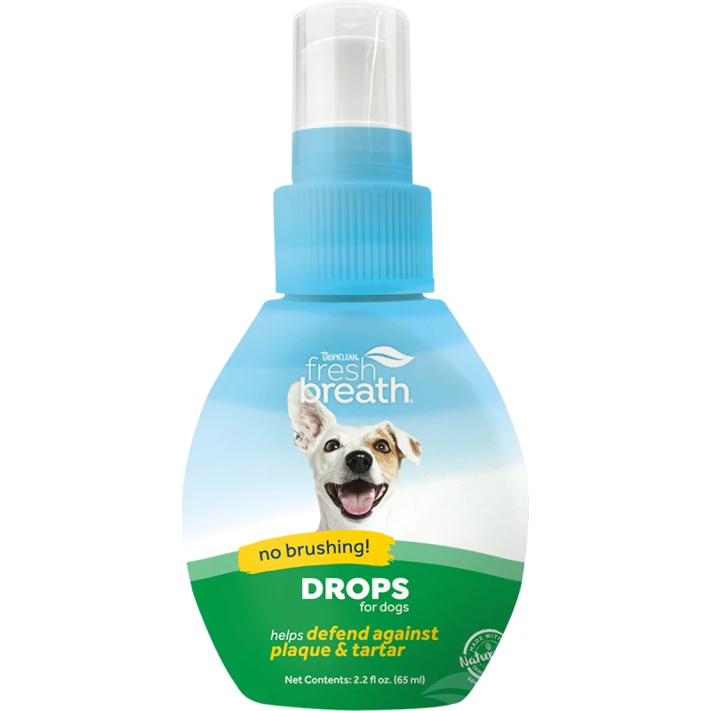 TROPICLEAN FRESH BREATH DROPS (52ml) ΓΙΑ ΤΗΝ ΑΝΑΠΝΟΗ ΣΥΜΠΛΗΡΩΜΑΤΑ ΔΙΑΤΡΟΦΗΣ & ΒΙΤΑΜΙΝΕΣ ΣΚΥΛΟΥ