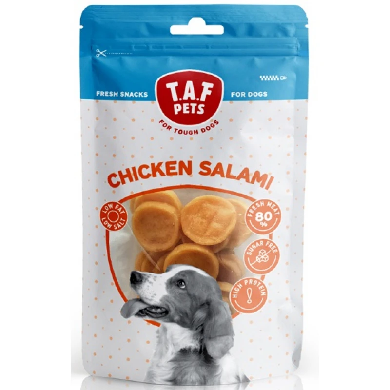 ΛΙΧΟΥΔΙΕΣ TAF PETS FRESH DOG TREATS CHICKEN SALAMI 75GR ΣΚΥΛΟΙ