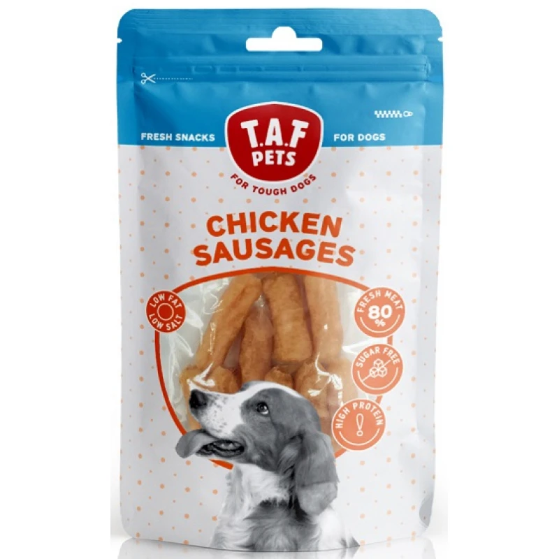 ΛΙΧΟΥΔΙΕΣ TAF PETS FRESH DOG TREATS CHICKEN SAUSAGES 75 GR ΣΚΥΛΟΙ