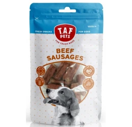 Λιχουδιές Σκύλου Taf Pets Fresh Dog Treats Beef Sausages 75 Gr Λιχουδιές Σκύλου Taf Pets Fresh Dog Treats Beef Sausages 75 Gr