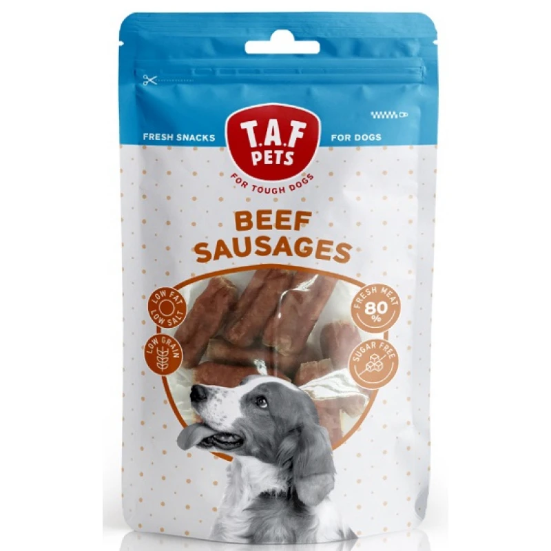 ΛΙΧΟΥΔΙΕΣ TAF PETS FRESH DOG TREATS BEEF SAUSAGES 75 GR ΣΚΥΛΟΙ