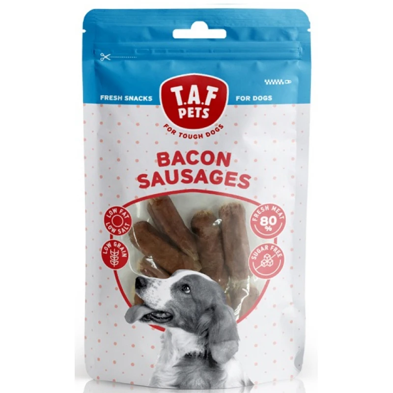 ΛΙΧΟΥΔΙΕΣ TAF PETS FRESH DOG TREATS BACON SAUSAGES 75 GR ΣΚΥΛΟΙ