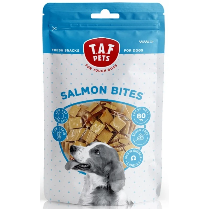 ΛΙΧΟΥΔΙΕΣ ΣΚΥΛΟΥ TAF PETS FRESH DOG TREATS SALMON BITES 75GR ΣΚΥΛΟΙ