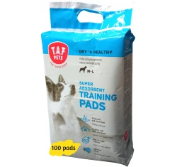 Taf Pets Απορροφητικές Πάνες Εκπαίδευσης με Αυτοκόλλητο 100τμχ 60x90cm
