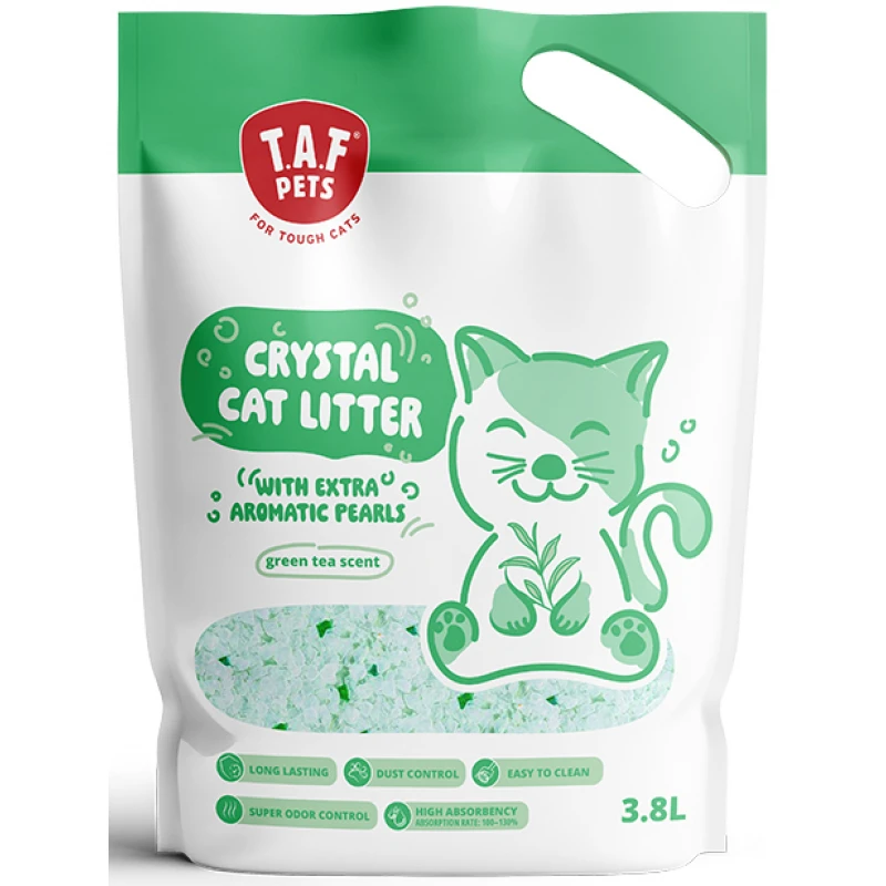 Κρυσταλλική Άμμος Γάτας TAF 3.8L (1,6kg) Green Tea Γάτες