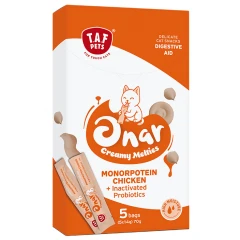 Λιχουδιά Γάτας Taf Pets Onar Creamy Digestive Aid (5x14gr) 70gr