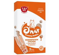 Λιχουδιά Γάτας Taf Pets Onar Creamy Digestive Aid (5x14gr) 70gr