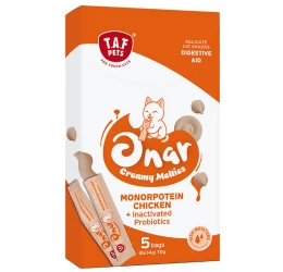 Λιχουδιά Γάτας Taf Pets Onar Creamy Digestive Aid (5x14gr) 70gr