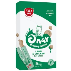 Λιχουδιά Γάτας Taf Pets Onar Creamy Hairball Aid (5x14gr) 70gr