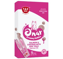 Λιχουδιά Γάτας Taf Pets Onar Creamy Skin and Coat (5x14gr) 70gr
