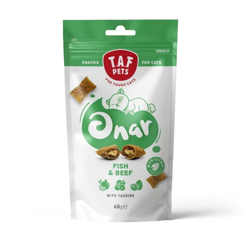 Λιχουδιές Γάτας Taf Pets Onar Cat Snack Fish & Beef 60g ΓΑΤΕΣ