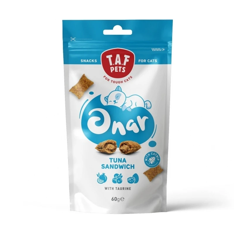 Λιχουδιές Γάτας Taf Pets Onar Cat Snack Tuna Sandwich 60g ΓΑΤΕΣ