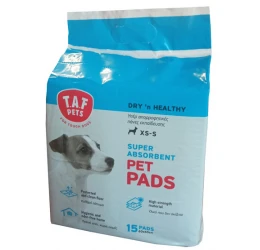 Taf Pets Απορροφητικές Πάνες Εκπαίδευσης Χωρίς Αυτοκόλλητο 15τμχ 60x60cm 