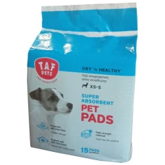 Taf Pets Απορροφητικές Πάνες Εκπαίδευσης με Αυτοκόλλητο 15τμχ 60x60cm 
