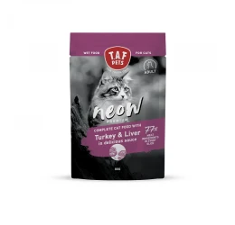 Υγρή Τροφή Γάτας Taf Neow Adult Cat Premium Wet Food Turkey & Liver Με Γαλοπούλα & Συκώτι 80gr Υγρή Τροφή Γάτας Taf Neow Adult Cat Premium Wet Food Turkey & Liver Με Γαλοπούλα & Συκώτι 80gr