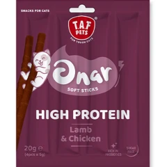 Λιχουδιά Γάτας Taf Pets- Onar Soft Sticks Lamb & Chicken 20gr