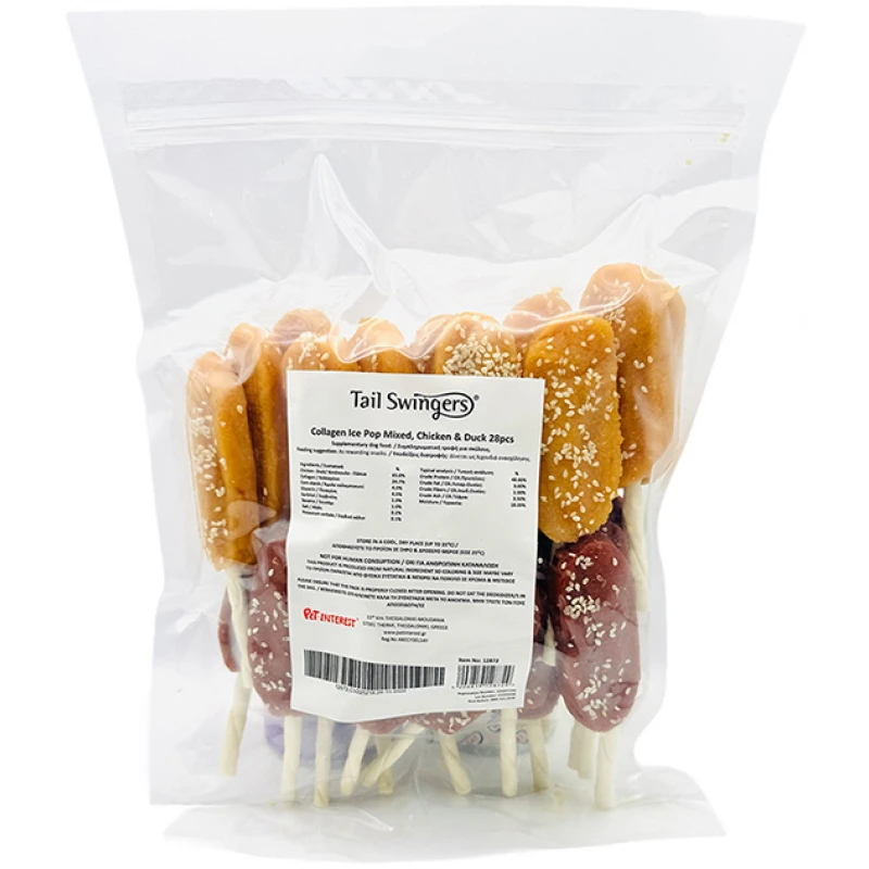 Λιχουδιά Σκύλου Tailswingers Collagen Ice Pop Mixed Κοτόπουλο & Πάπια 28τμχ Σκύλοι Λιχουδιά Σκύλου Tailswingers Collagen Ice Pop Mixed Κοτόπουλο & Πάπια 28τμχ Σκύλοι