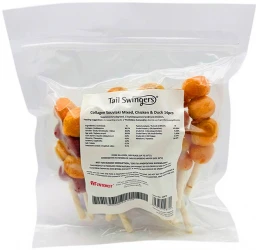 Λιχουδιά Σκύλου Tailswingers Collagen Souvlaki Mixed Κοτόπουλο & Πάπια 14τμχ