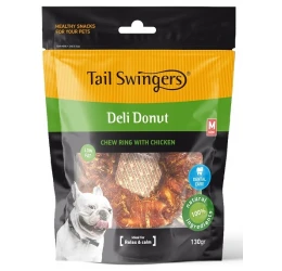 Λιχουδιά Σκύλου Tailswingers Deli Donut with Chicken Medium 12cm, 1τμχ 130gr Λιχουδιά Σκύλου Tailswingers Deli Donut with Chicken Medium 12cm, 1τμχ 130gr