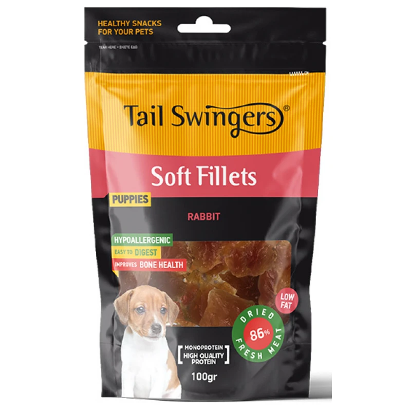 Λιχουδιές Pet Interest Tailswingers Puppy Pure Rabbit Soft Fillets 100gr για Κουτάβια Σκύλοι Λιχουδιές Pet Interest Tailswingers Puppy Pure Rabbit Soft Fillets 100gr για Κουτάβια Σκύλοι