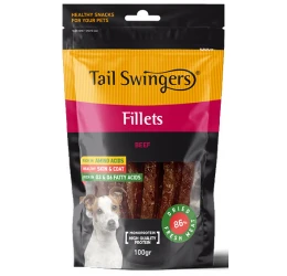 Λιχουδιές Pet Interest Tailswingers Pure Beef Soft Fillets 100gr