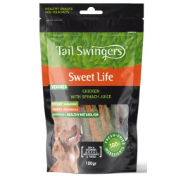 Λιχουδιές Pet Interest Tailswingers Stripes Spinach with Chicken 100gr Λιχουδιές Pet Interest Tailswingers Stripes Spinach with Chicken 100gr