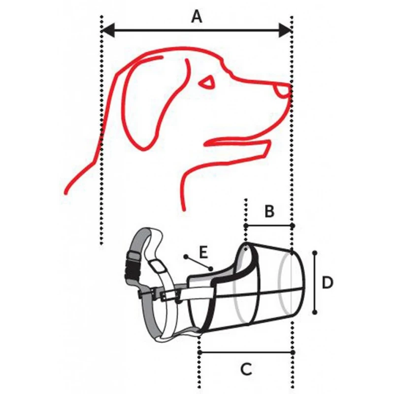 Φίμωτρο Σκύλου Flamingo Muzzle Silas Black L  31x38-52cm ΕΚΠΑΙΔΕΥΣΗ - ΦΙΜΩΤΡΑ