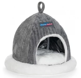 Φωλιά Σκύλου και Γάτας ThermoSwitch Delphi Palace L 57x57x48cm Γκρι