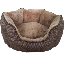 Κρεβατάκι Σκύλου και Γάτας Santorini (με Θερμή & Ψυχρή Όψη) Medium 60 x 50 x 20cm Καφέ Κρεβατάκι Σκύλου και Γάτας Santorini (με Θερμή & Ψυχρή Όψη) Medium 60 x 50 x 20cm Καφέ