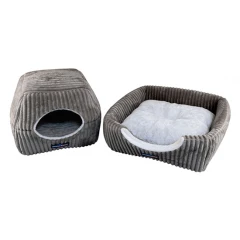 Κρεβάτι Σκύλου και Γάτας Thermoswitch Evia M με Χρήση ως Ανοιχτό Καλάθι ή Φωλιά 60x55x40cm Γκρι Κρεβάτι Σκύλου και Γάτας Thermoswitch Evia M με Χρήση ως Ανοιχτό Καλάθι ή Φωλιά 60x55x40cm Γκρι