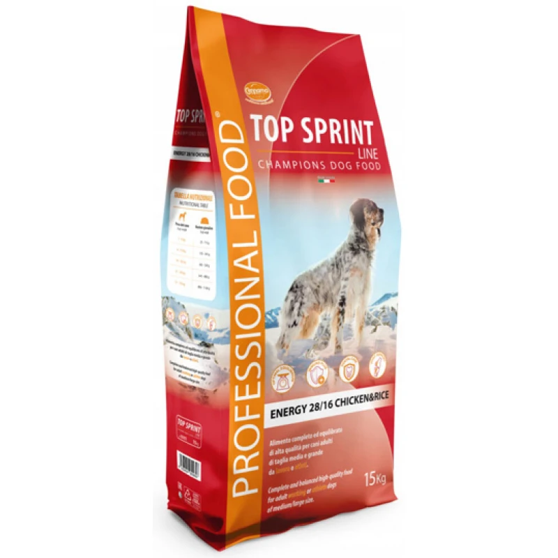 Top Sprint Energy 28/16 Chicken & Rice 15kg Σκύλοι