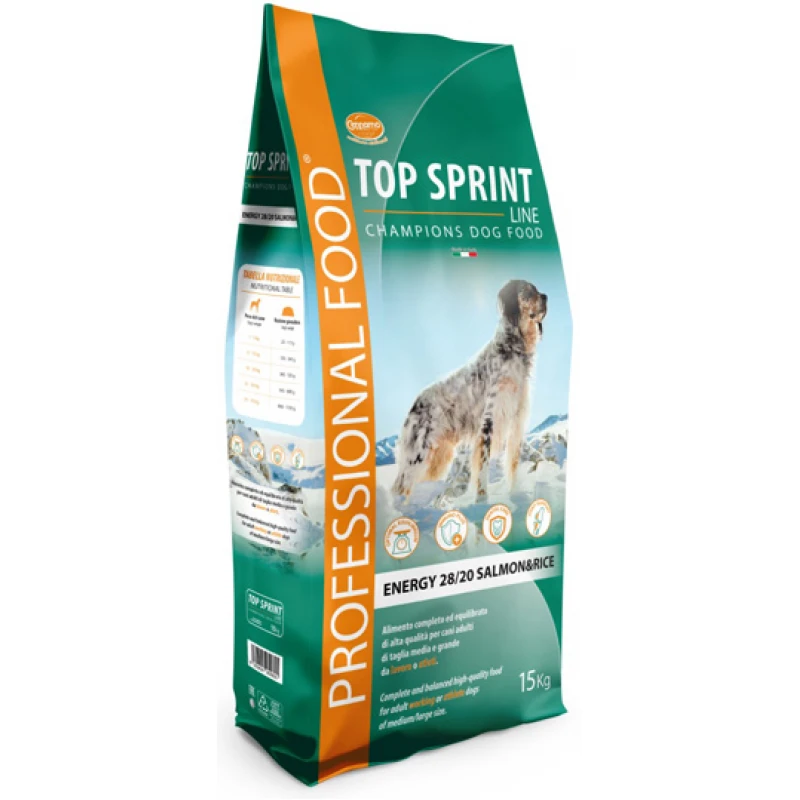 Top Sprint Energy 28/20 Salmon & Rice 15 kg Σκύλοι