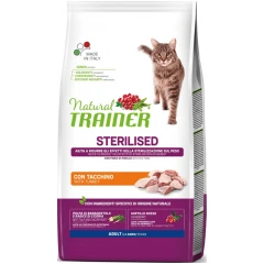 Natural Trainer Cat Adult Sterilized Γαλοπούλα 3kg Natural Trainer Cat Adult Sterilized Γαλοπούλα 3kg